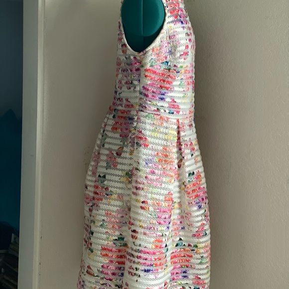 Colorful Floral women’s Tea Dress Size 10 - Picture 5 of 8
